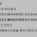 보트프린팅의 서체 이미지 자료 - 송성훈 고딕영문(원) 이미지