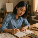 누구나 쉽게 그리는 펜 드로잉 이미지