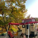 마령면큰시내들 캠핑장 | 가을단풍 캠핑 텐트라반 초대캠 문산시내 가까운 따봉캠핑장