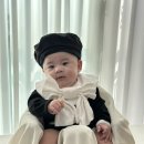 신사세탁 | [백일 의상 후기] 신사 느낌 물씬! 모자·리본턱받이·양말까지 완전체 세트