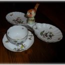 HEREND FIGURINE TWO SIDED PORCEALAIN BOWL 이미지