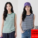 2026년 KW 054 스트라이프 민소매티(골지)/ FREE / 150장 / 아소트 이미지