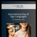 Happy International Day of Sign Languages from all of us at Sri Ara! 이미지