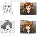 웹툰 캐릭터 제작하기 이미지