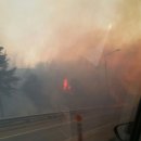 현재 영동고속도로 강릉IC부근 통제중 이미지