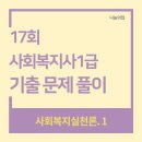 사회복지사 1급 기출문제풀이 - 사회복지실천론 이미지