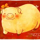 황금꽃돼지 이미지