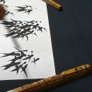 김선일한국화화실 사군자 대나무 흑죽도(黑竹圖) 그리기 수업70 이미지