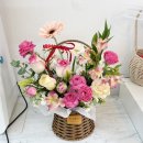 부산 덕천 꽃집 :) 사랑스러운 핑크 꽃바구니 제작 후기