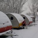 문경 유경카라반오토캠핑장 겨울풍경입니다 이미지