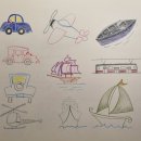 색연필 그리고 연필화 이미지