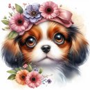 산책하는 강아지 이미지