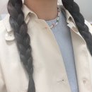라운드베이비 | 아카이브 제이투유 봄 시즌 후기 :: 하프트렌치코트 • 베이비블루라운드니트 • 미니플리츠스커트