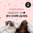 사랑방PC | 【😽56차 냥글멍글 프로젝트🐶】 마음을 담은 생식 1,110팩 나눔 확정🩷(사료 기부, 유기동물 후원)