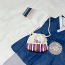 색동 | 우리 아기 명절 준비 악동이네 이름 자수 색동 복주머니 후기