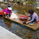 개울가에 빨래터 이미지