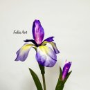 자이언트디테일 | LED 실크 자이언트 플라워 제작 | 아이리스 붓꽃 염색하는 방법과 전선 작업