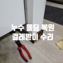 공릉효성아파트경로당 | 영림몰딩 걸레받이교체 누수로 인한 주방바닥몰딩교체