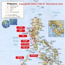 필리핀 지도, 입국 신고서, 세관 신고서 이미지