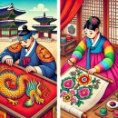 조선 왕실에서 사용된 자수와 민간 자수의 특징 비교
