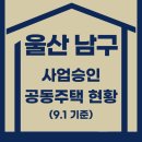 ㈜우성종합건설 | 울산 남구 아파트 사업승인완료 현황 - 공동주택 리스트 (위치, 연면적, 승인일 정리)