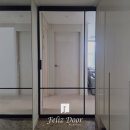 경산중학교 | 경산중문추천 이안진량아파트 심플한 블랙 원슬라이딩 도어 설치 후기