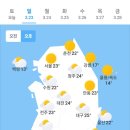 3월23일 날씨 이미지