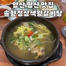 평산셀프 | 양산평산맛집 솔향정삼색왕갈비탕 양산갈비탕 후기