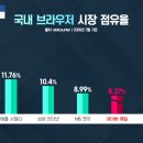 국내 브라우저 시장 점유율 이미지