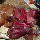 3월16일.왕우럭조개,돌멍게(자연산), 멍게(양식), 해삼,민어, 오징어(냉동), 대청도홍어,무안뻘낙지, 자연산대하(냉동) 이미지