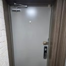 수락리버시티4단지경로당 | 현관문 시트지 리폼 노원구 수락리버시티 아파트 인테리어필름 시공 후기