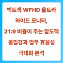 와이드마이닝 | 빅트랙 WFHD 울트라 와이드 모니터, 21:9 비율이 주는 압도적 몰입감과 업무 효율성 극대화 분석