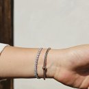3.5mm 테니스팔찌 14k &amp; 18k 화이트골드 이미지