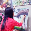 저녁노을을 담은 캔버스 유화 | 나만의 고요한 쉼터, 청주취미미술학원 화폭 위 일상 (직장인, 주부, 시니어 미술)