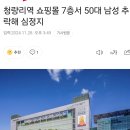 청량리역 7층 50대 남성 추락 심정지 이미지