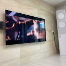 OK크린환경 | 안양벽걸이티비설치 LG65인치 TV 기가지니 셋톱박스 숨기기 티비선정리 경남아너스빌