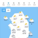 오늘의 날씨 🌞☔️☃️ , 2025년 3월 15일 토요일 이미지