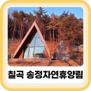 송정자연휴양림 숲속의집 소나무 경북 칠곡 1박2일