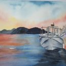 노을진바다 이미지