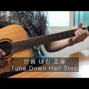 170 반음 내린 조율 Tune Down 1/2 Step 이미지