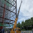 크레인 사용 자재하역 - 1576 | 광주 광산구 크레인 🚧 12톤 크레인 철골 작업 현장 후기