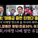 이재명 엮으려 수원지검서 술 마시며 세미나 충격! 장예찬 홧팅.김성회, 나베 발언 유감? 이미지