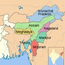인도 북동부 동이족 국가들(7자매주) 이미지