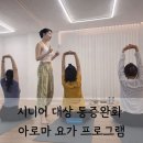 중앙시니어통합복지센터 | 인천 부평 요가 협업 l 시니어 대상 통증완화 아로마 요가 프로그램