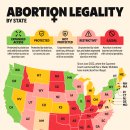매핑됨: 미국 주별 낙태 합법성 이미지