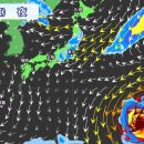 13호 태풍 '돌핀' 예상경로 (일본기상청) 이미지