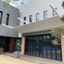 강원도 양구 청소년 문화의 집, 세련된 반아치형 켄틸레버 스카이어닝 설치 후기