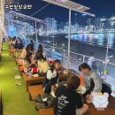 부산 모임, 광안리 바다, 드론쇼,회와 정담 이미지