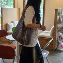행복그린협동조합 | 빛고을공예협동조합 숄더백, 데일리부터 여행까지 활용하기 좋은 보부상 가방 블루&브라운 후기🛍️