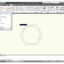 오토캐드2009 - 육각 Bolt만들기 이미지